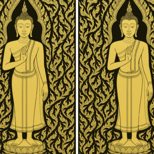 Buddha Canvas Thai Art – Set of 2